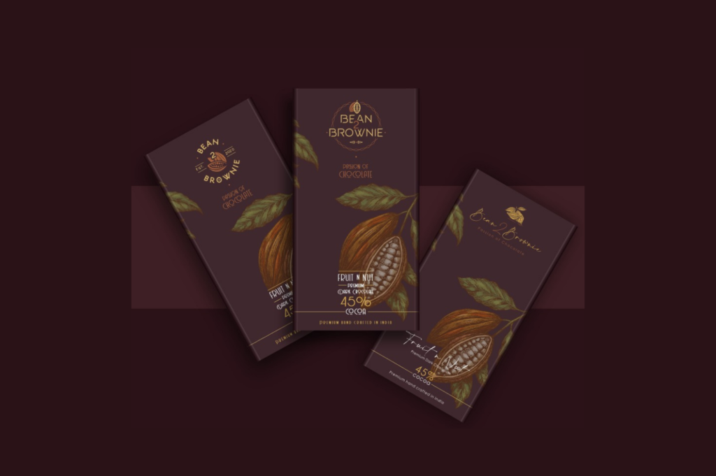 Bean 2 Brownie Handmade Dark Chocolates - Packaging Design Services