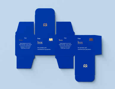 Sample packaging design of folding cartons